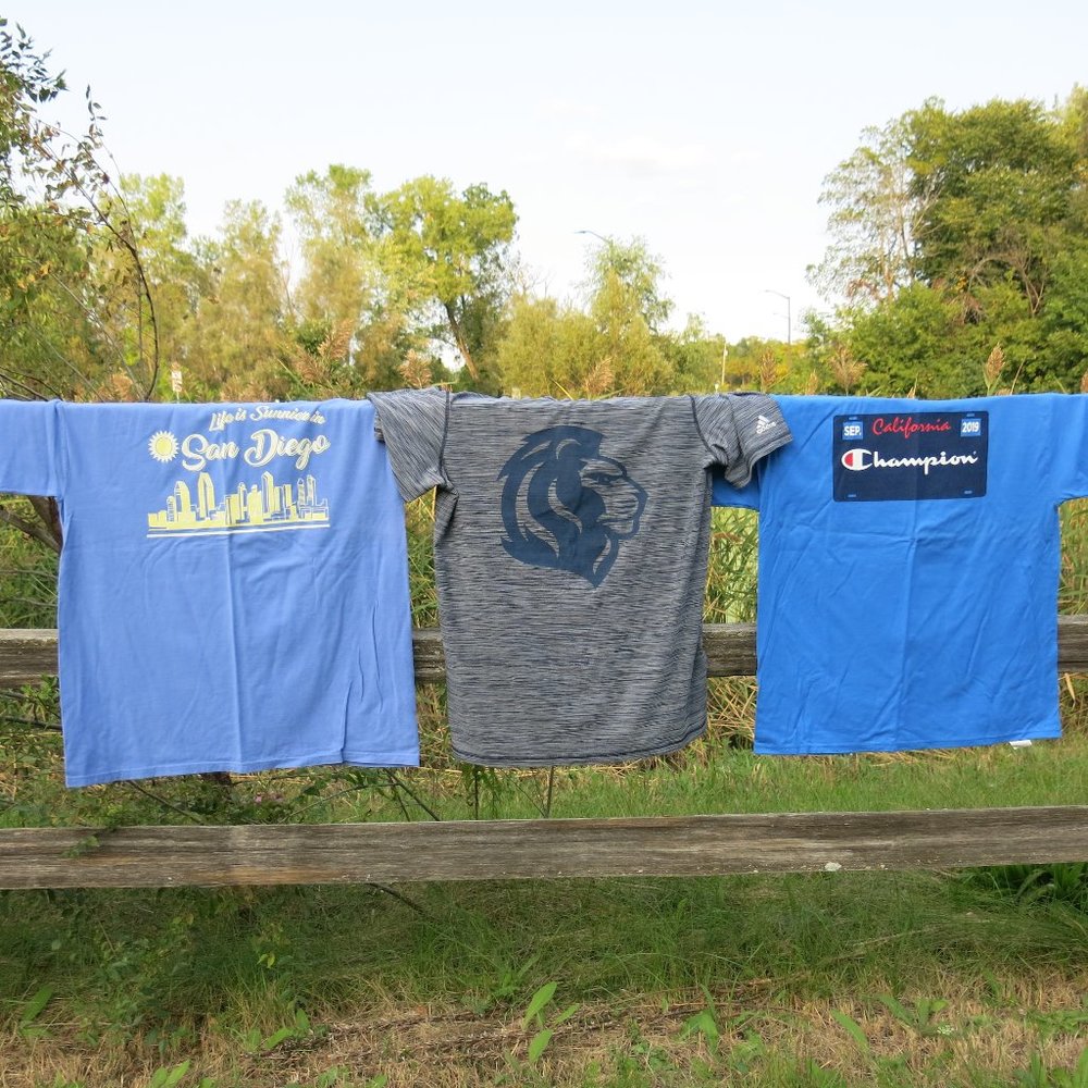 NEW 3 Male T-shirt BUNDLE size L